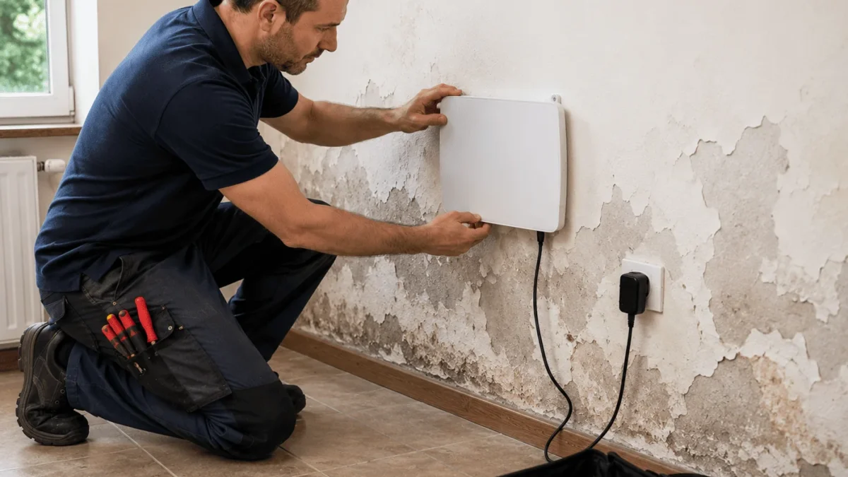 Wall installation of an ATE device